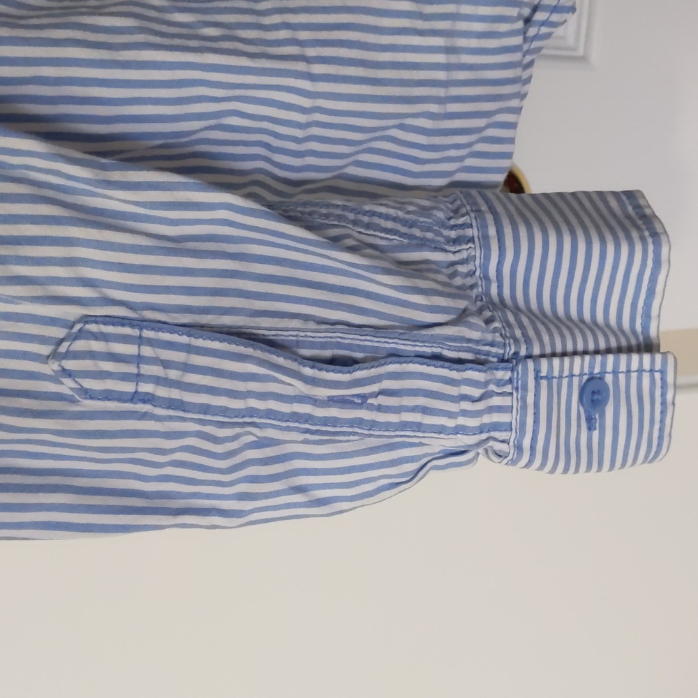 3/$45 American Rag long sleeve blue and white stripe shirt - Picture 6 of 6